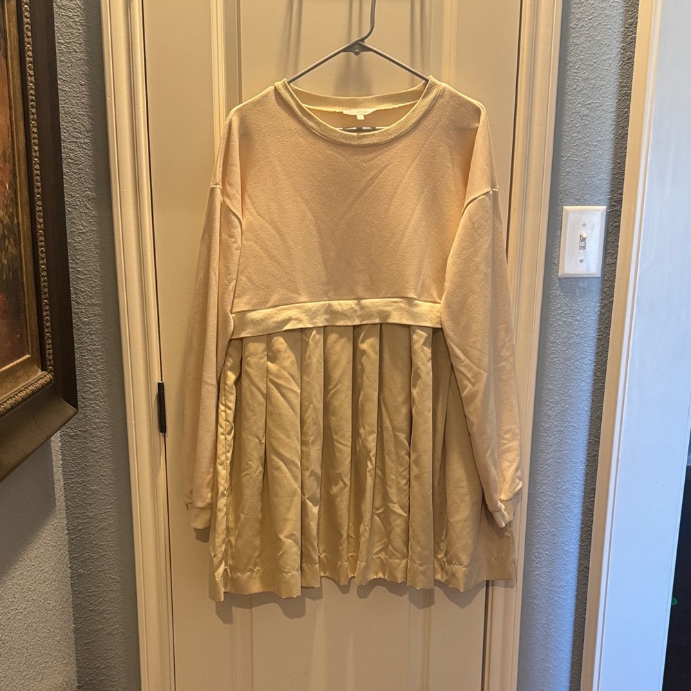 Ces Femme Beige Mini Dress